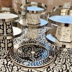 Najma stainless serving stand