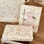 Floral pearl photo frame
